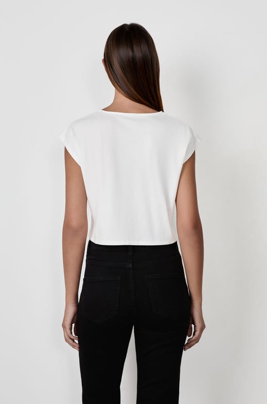 Tied Short-Sleeve T-shirt;${refinementColor}