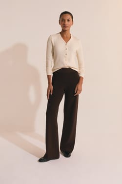 Ribbed Cotton Cardigan;${refinementColor}