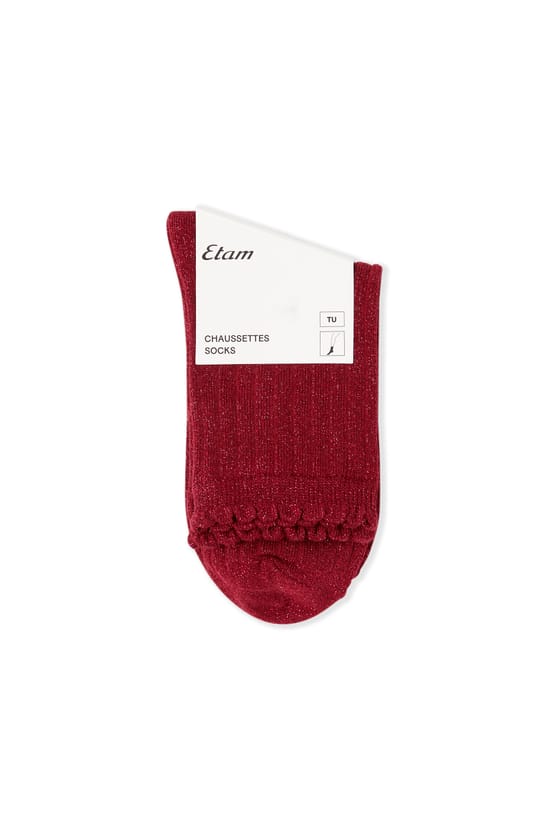Chaussettes iris&eacute;es avec coton;${refinementColor}