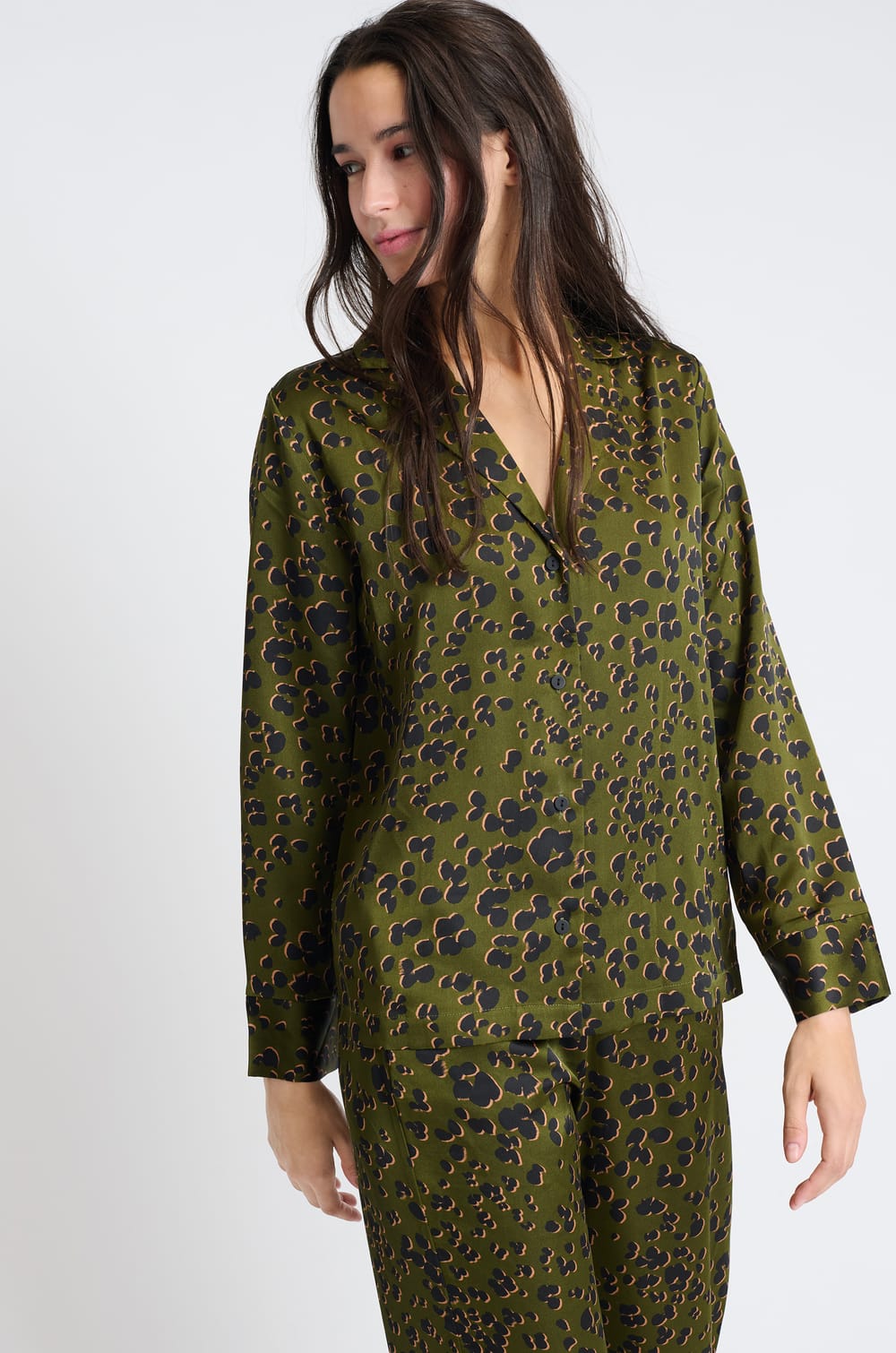 Chemise de pyjama à imprimés;${refinementColor}