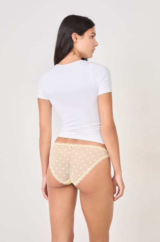 Culotte en dentelle &agrave; motifs;${refinementColor}