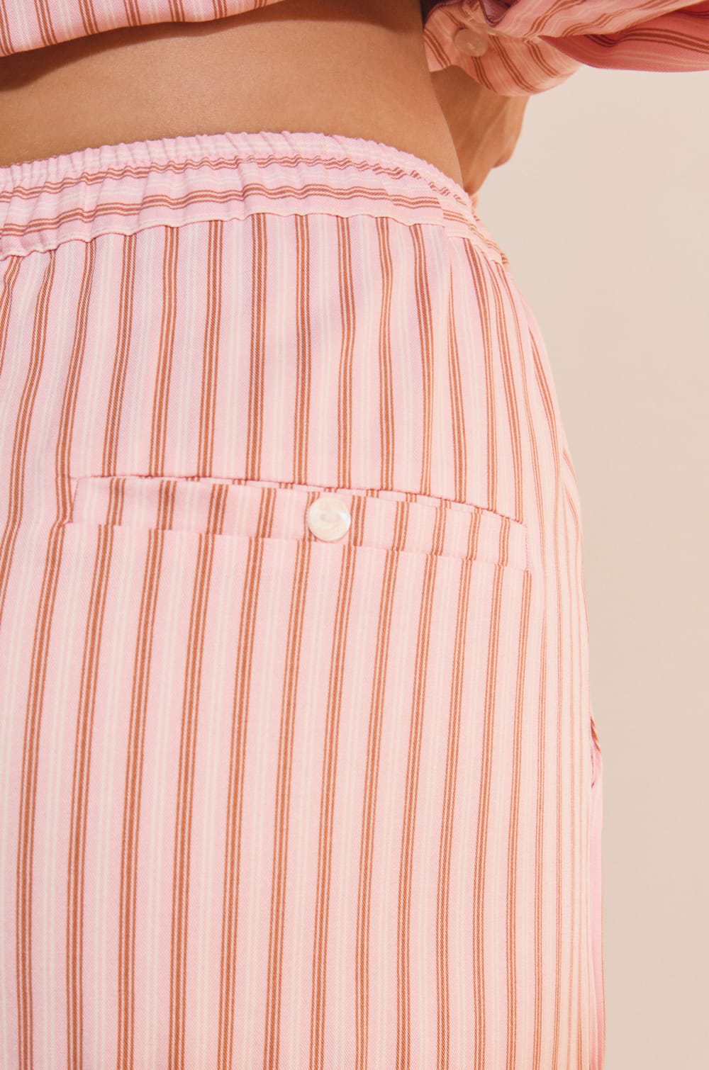 Pantalon de pyjama &agrave; rayures;${refinementColor}