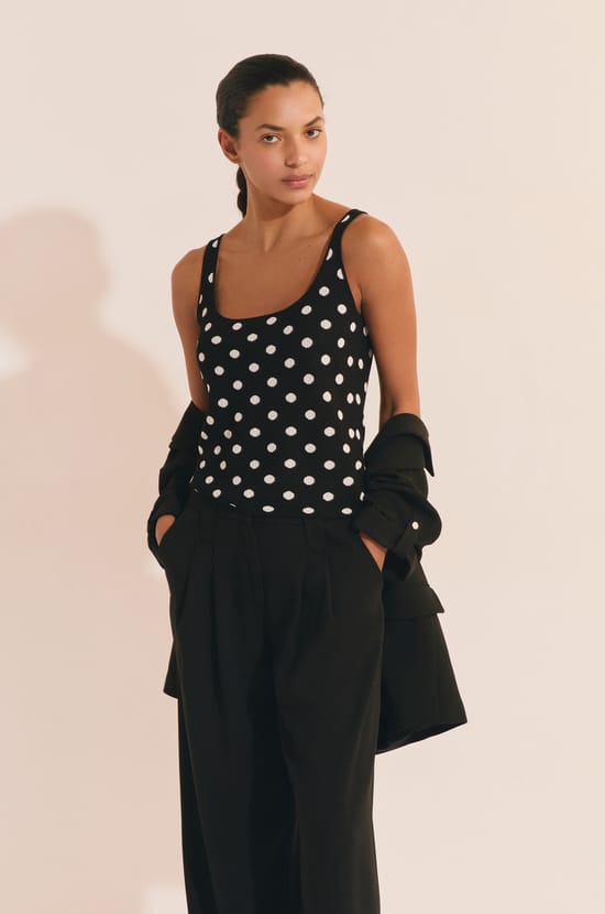 D&eacute;bardeur &agrave; pois;${refinementColor}