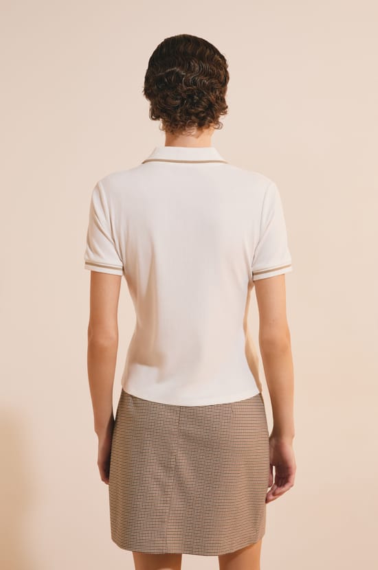 T-shirt col polo;${refinementColor}