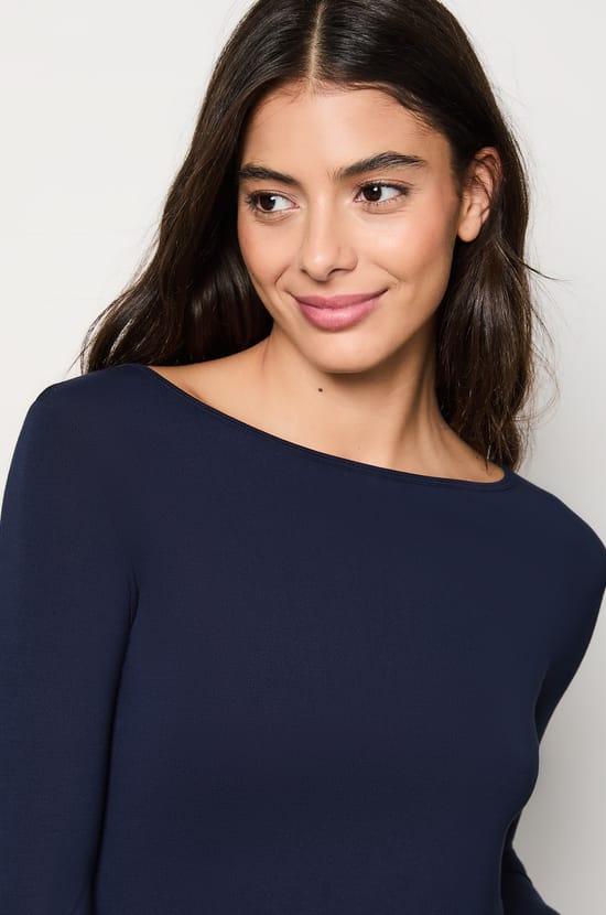 T-shirt manches longues maille thermique;${refinementColor}