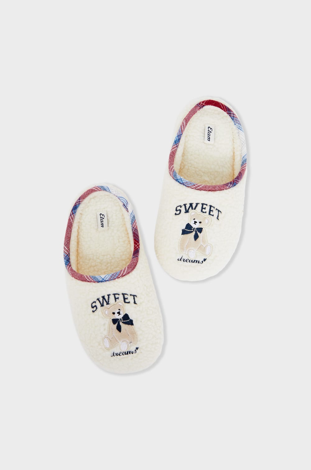 Chaussons en fausse fourrure à motifs;${refinementColor}