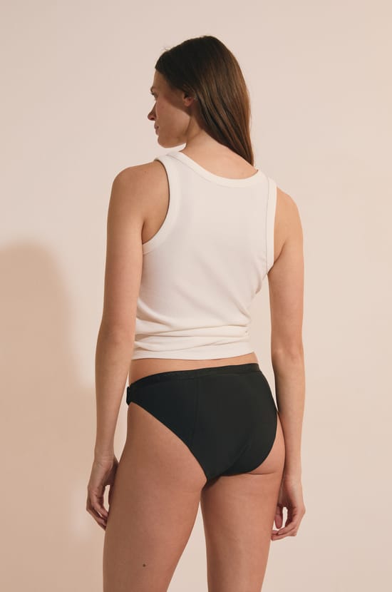 Culotte menstruelle en microfibre avec agrafes ajustables - Flux abondant;${refinementColor}
