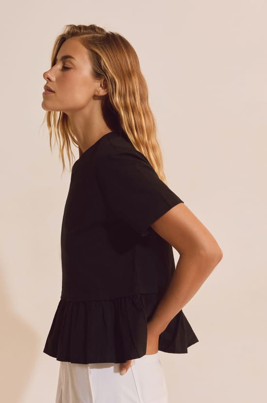 T-shirt manches courtes en coton;${refinementColor}