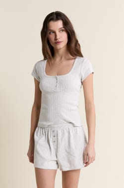 Short de pyjama en coton;${refinementColor}