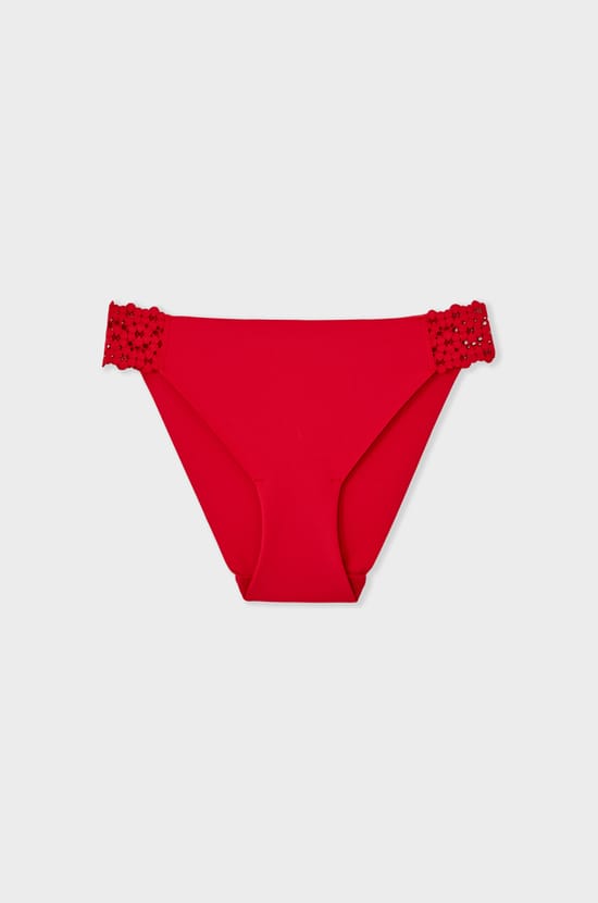 Microfibre and Lace Brief;${refinementColor}