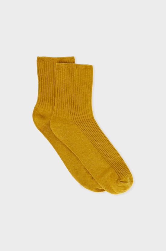 Chaussettes brillantes avec coton;${refinementColor}