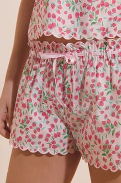 Pantal&oacute;n corto de pijama estampado de algod&oacute;n;${refinementColor}