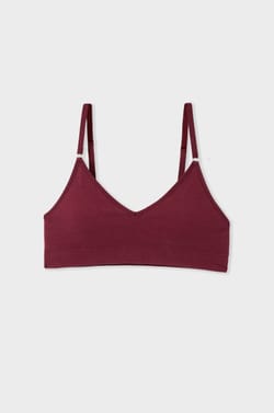 Soutien-gorge brassière sans coutures en coton biologique;${refinementColor}