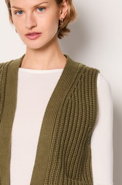 Sleeveless Cardigan;${refinementColor}