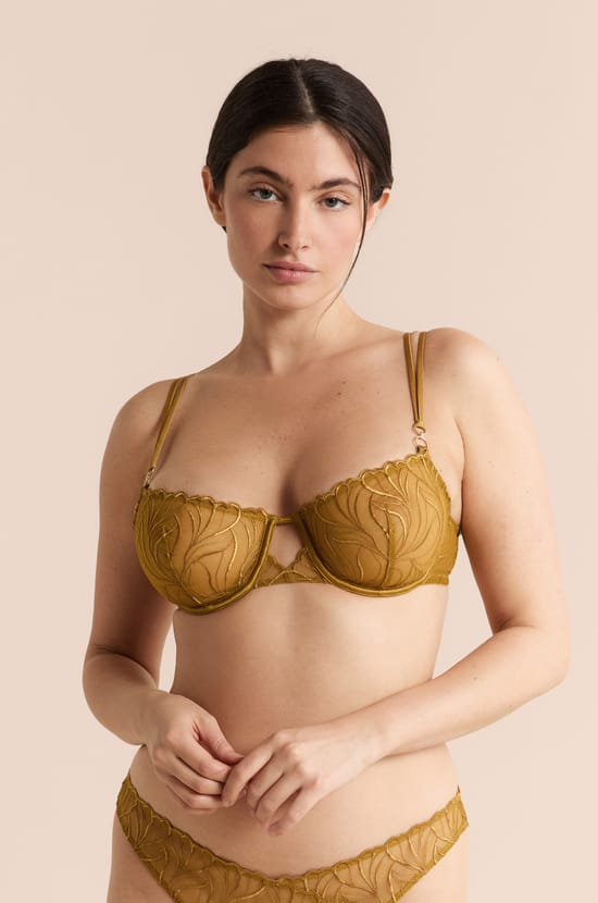 Soutien-gorge N.9 - Balconnet en broderie florale;${refinementColor}
