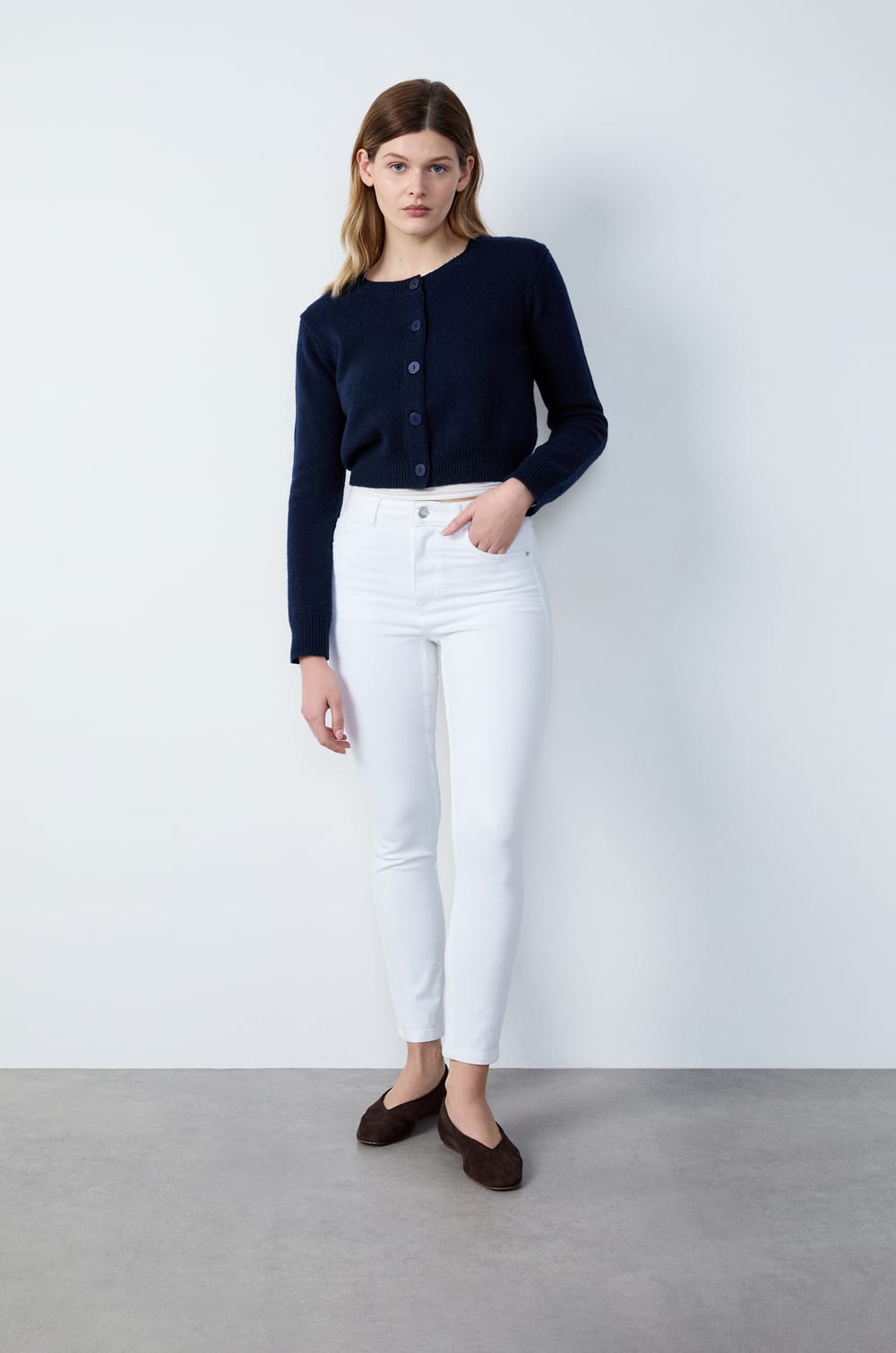Jean Blanc Femme Skinny Taille 6 – Marque Quba – Occasion Très Bon état – Denim Classique