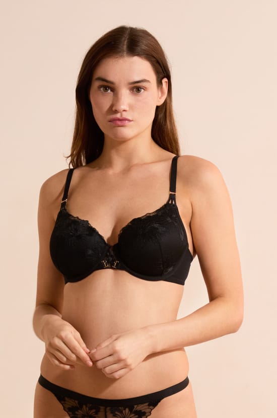 Soutien-gorge N.4 - Le coques fines en broderie florale;${refinementColor}