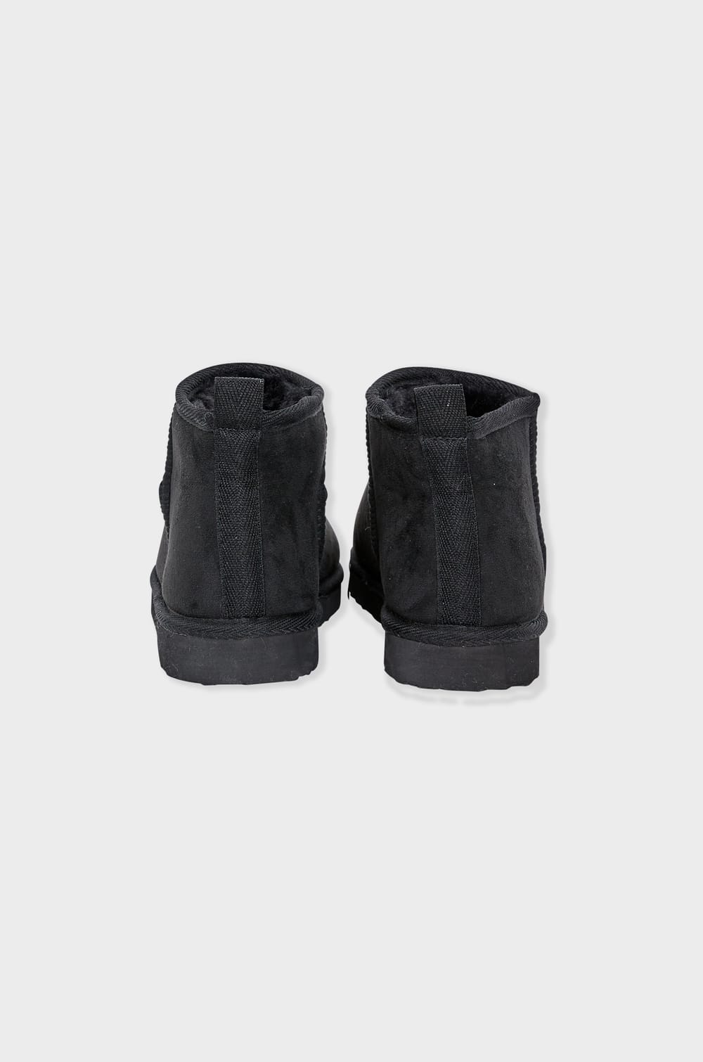 Fur-Lined Bootie Slippers;${refinementColor}