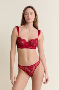 Bra N.9 - Lace Bustier Balconette;${refinementColor}