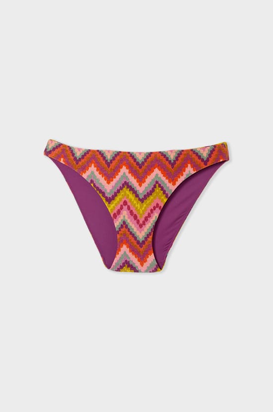 Panty de bikini con estampado;${refinementColor}