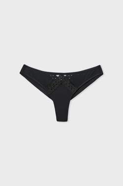 Embroidered Tulle Tanga;${refinementColor}
