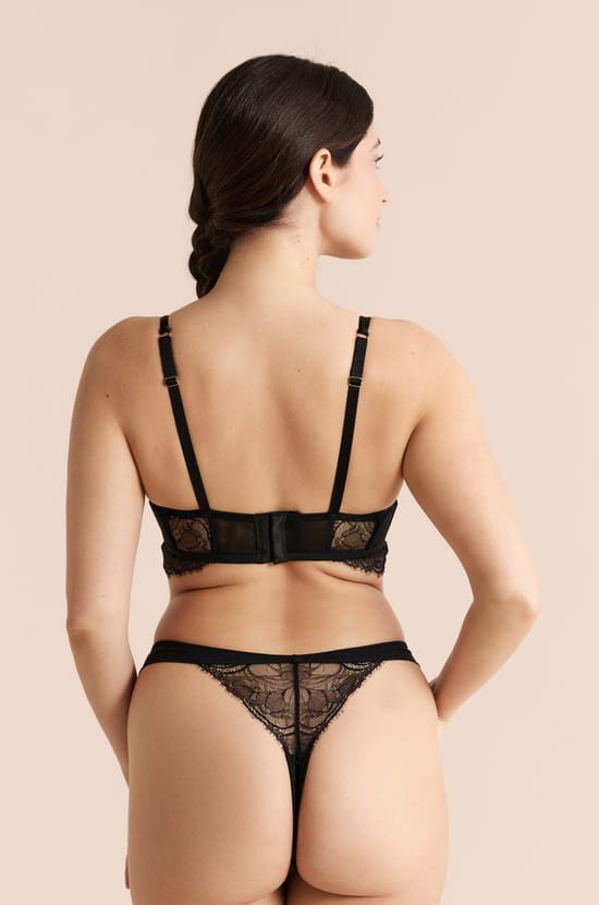 Soutien-gorge bustier en dentelle;${refinementColor}