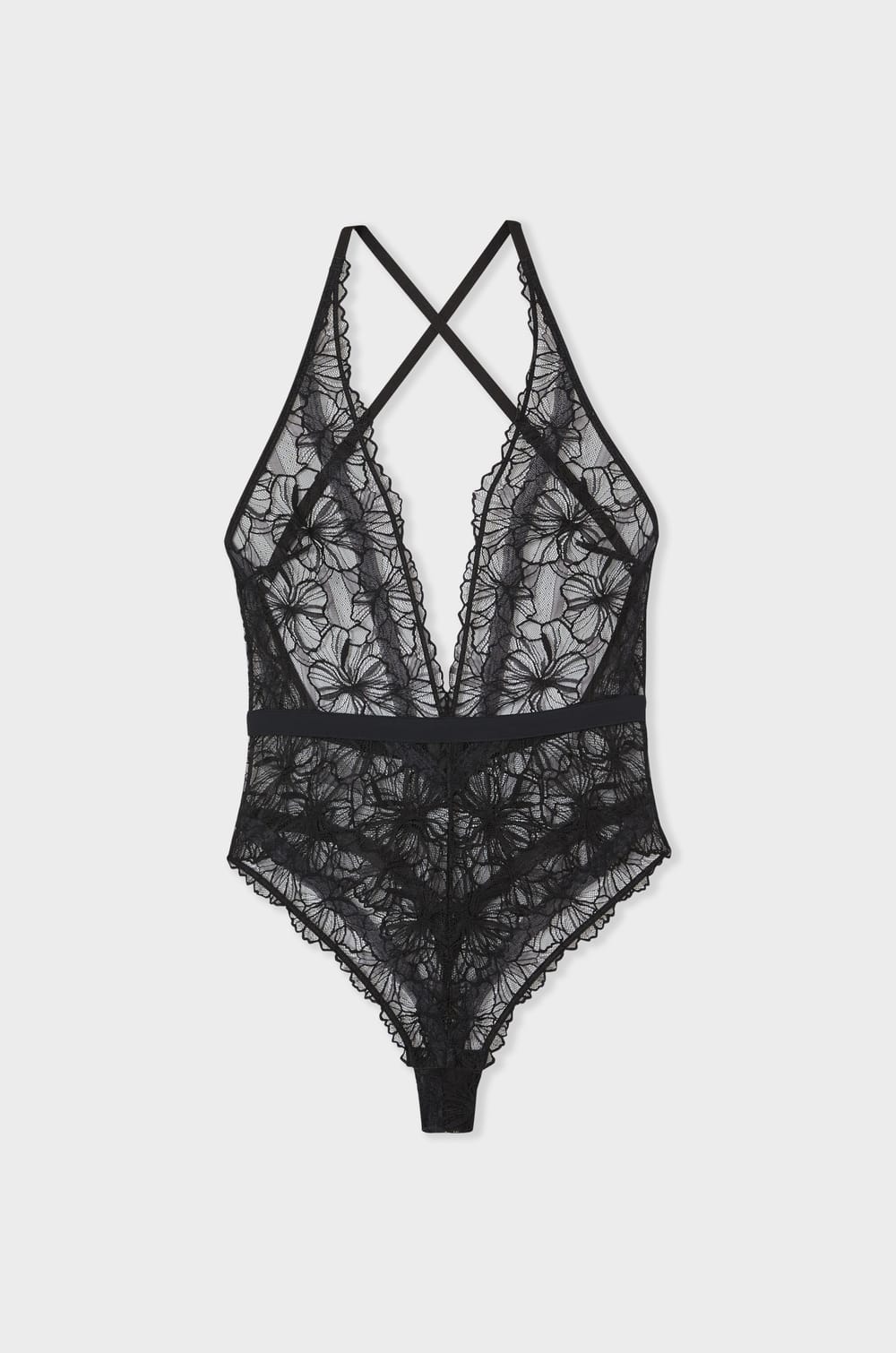 Body sans armatures en dentelle;${refinementColor}