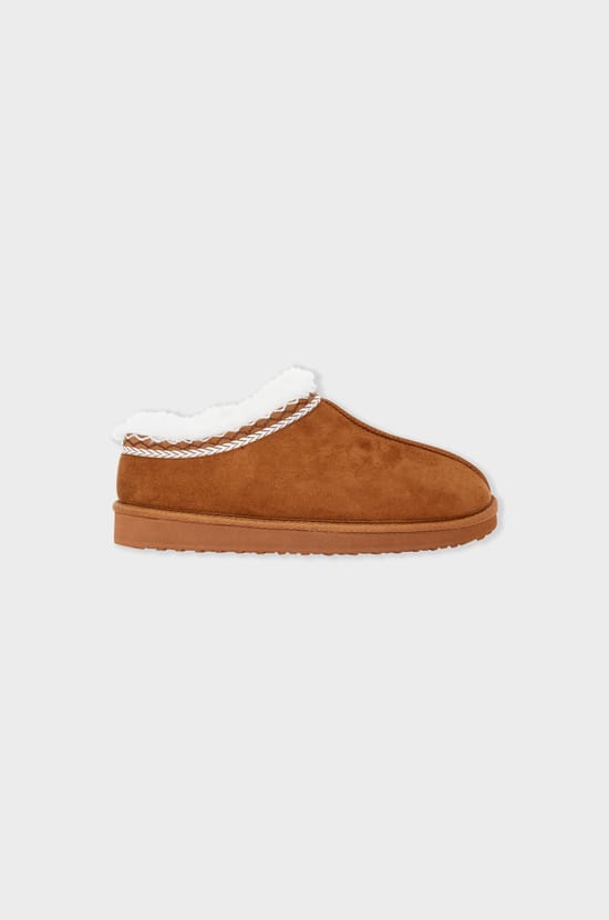 Chaussons mules effet velours;${refinementColor}