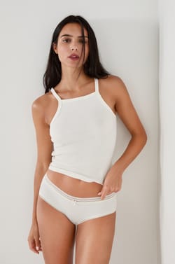 Microfiber Boyshorts With Lace Details;${refinementColor}