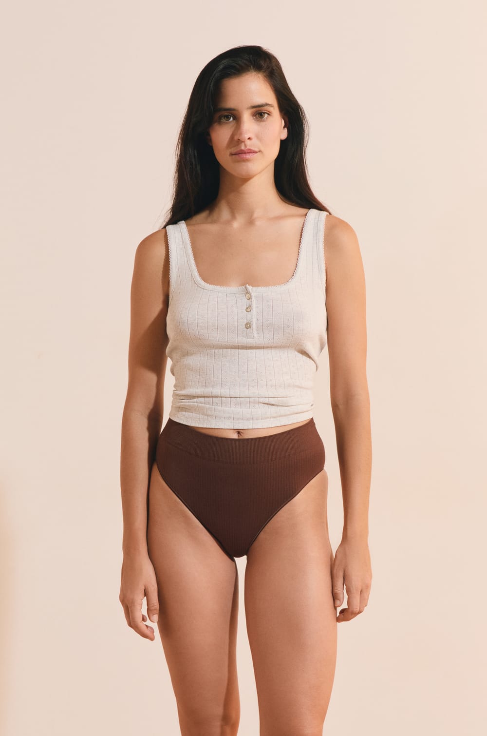 Culotte midi &eacute;chancr&eacute;e;${refinementColor}