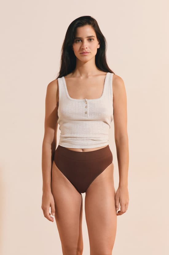 Culotte midi &eacute;chancr&eacute;e;${refinementColor}