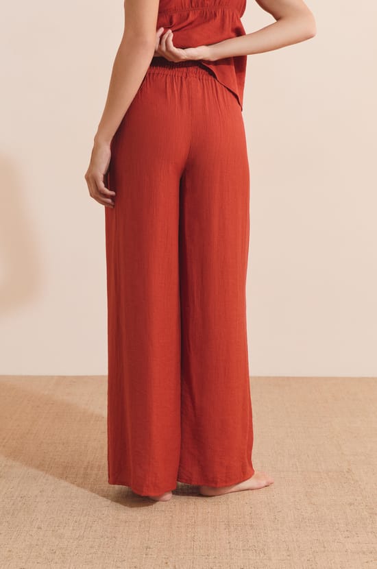 Pantalon de pyjama avec cordon;${refinementColor}