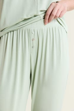 Pantal&oacute;n de pijama liso de modal;${refinementColor}