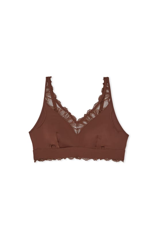 Soutien-gorge triangle en dentelle post-mastectomie;${refinementColor}