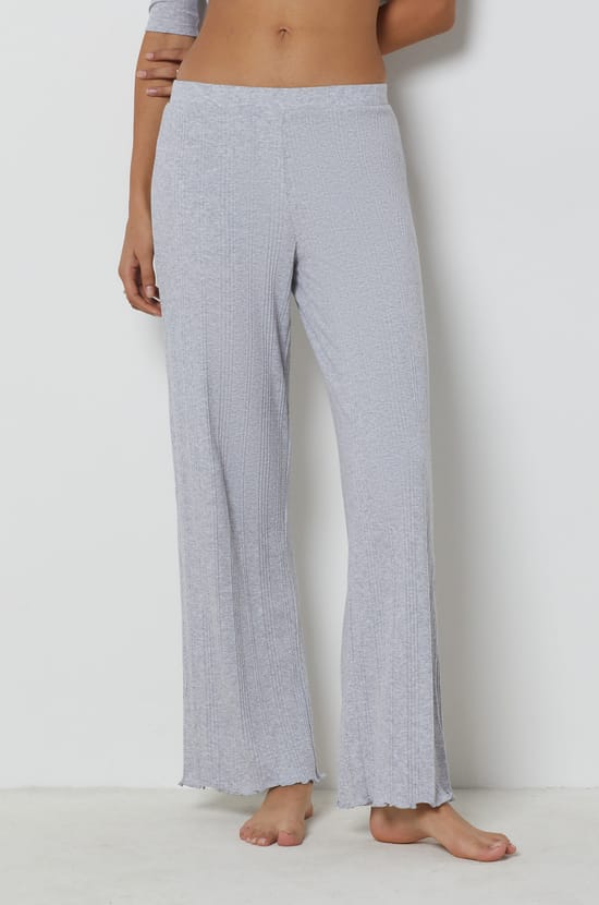 Richelieu Ribbed Pyjama Trousers;${refinementColor}