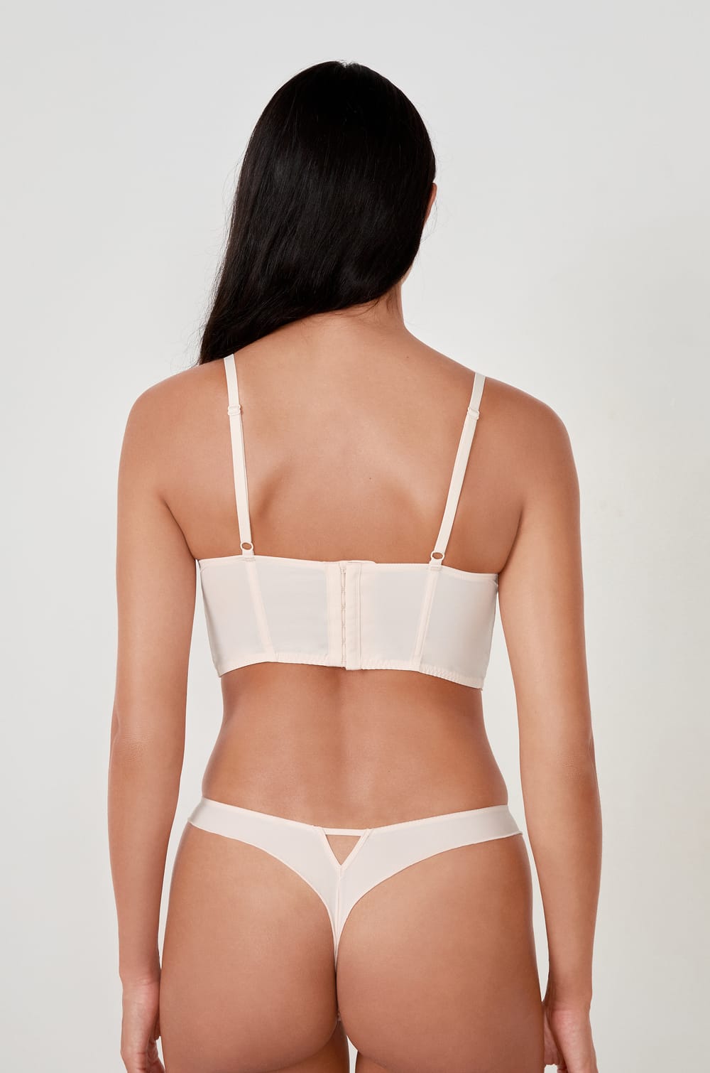 Soutein-gorge bustier avec broderie;${refinementColor}