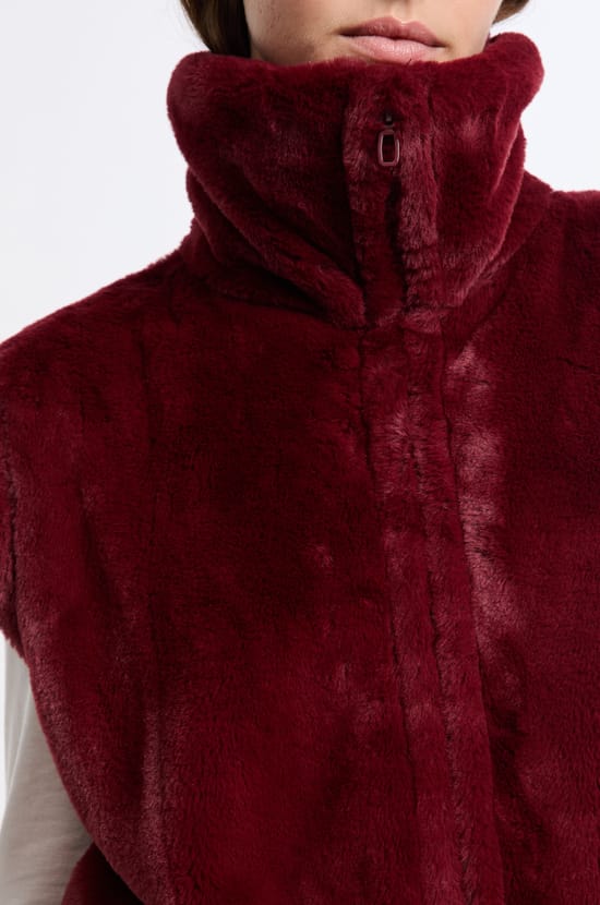 Gilet sans manches effet polaire;${refinementColor}