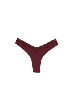 Tanga avec d&eacute;tail dentelle;${refinementColor}