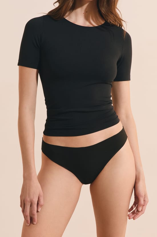Cotton seamless tanga;${refinementColor}