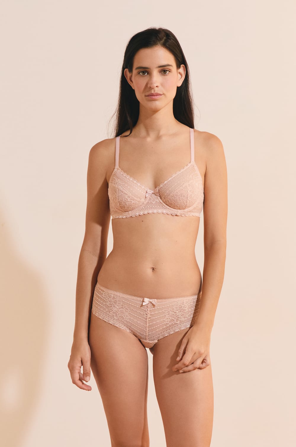 Balconette Bra Without Cups;${refinementColor}