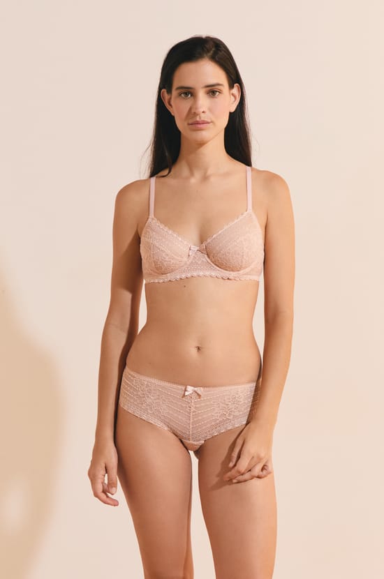 Balconette Bra Without Cups;${refinementColor}