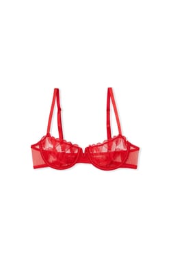 Bra N.9 - Balconette with Heart Embroidery;${refinementColor}