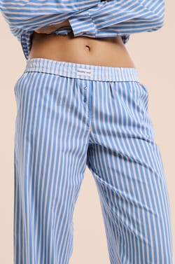 Pyjama-Hose mit Streifen;${refinementColor}
