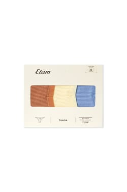 Lot de 3 tangas en coton;${refinementColor}
