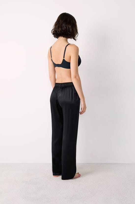 Pantalon de pyjama en soie;${refinementColor}