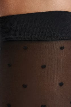 Chaussettes transparentes à motifs;${refinementColor}