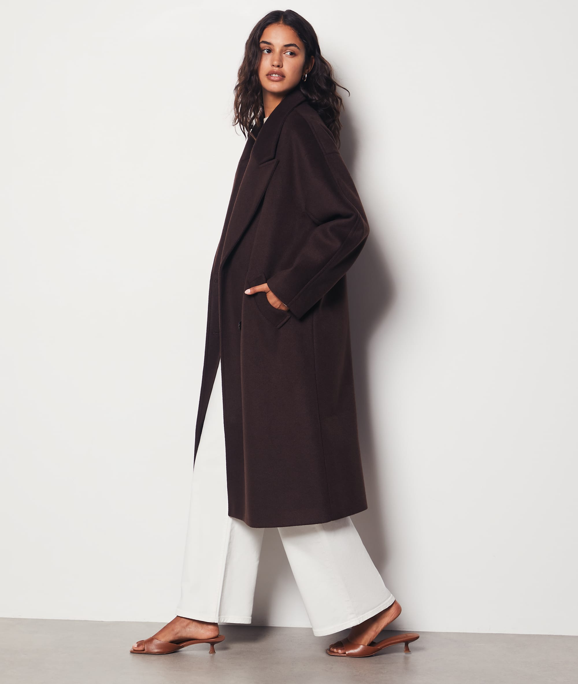 Long Coat - MEREL - MARRON - ETAM