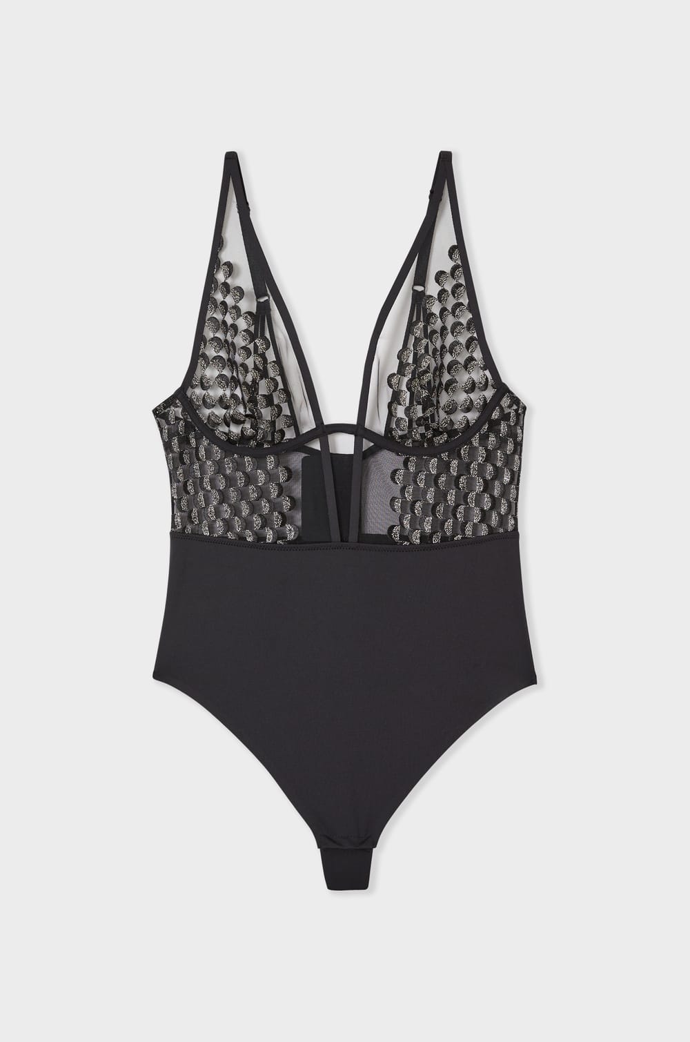 Embroidered Bodysuit;${refinementColor}