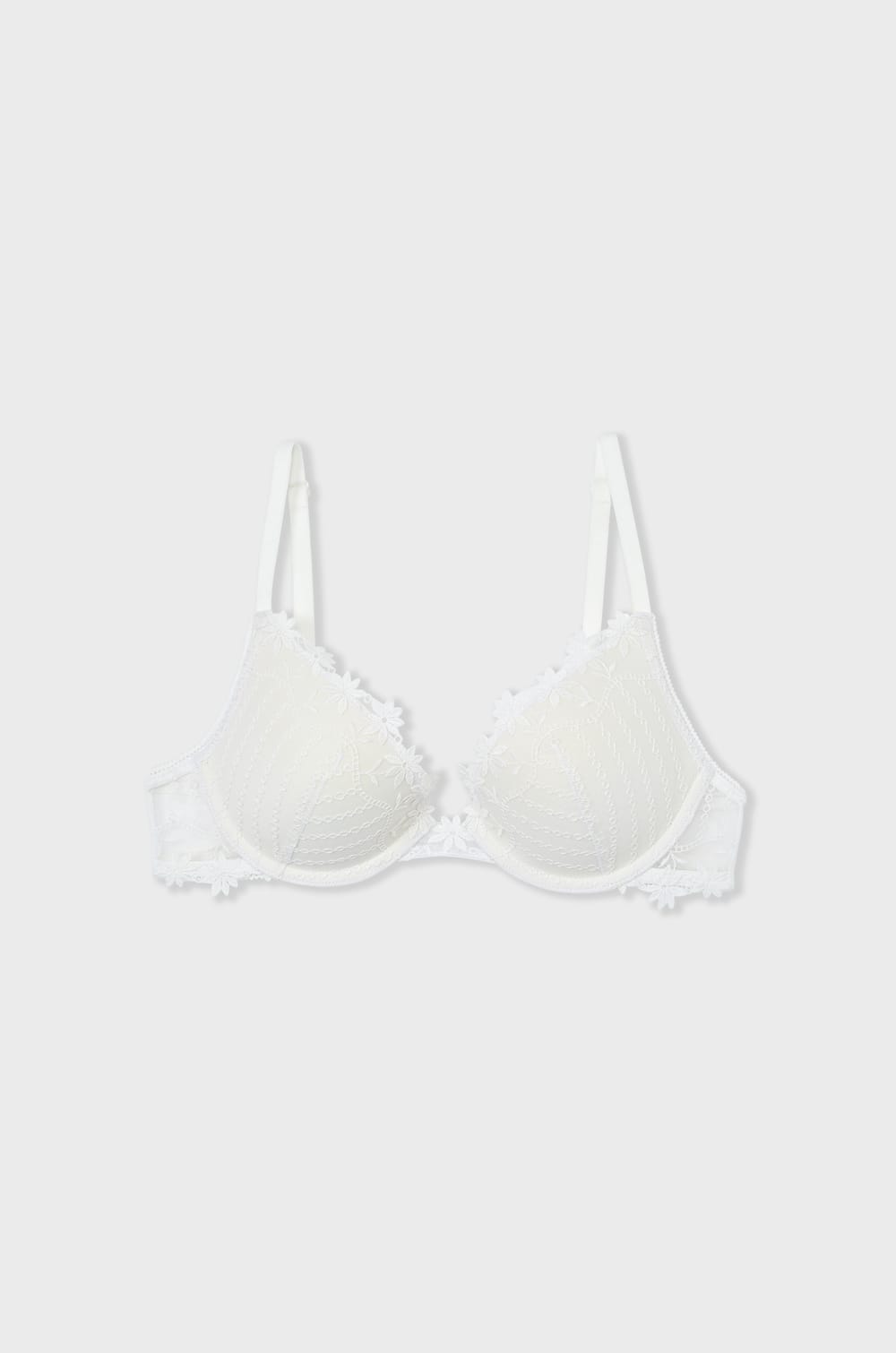 Bra Nº  2. Push up de tul bordado. Copa B-C;${refinementColor}