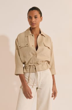 Casual Jacket with Silver Button Details;${refinementColor}